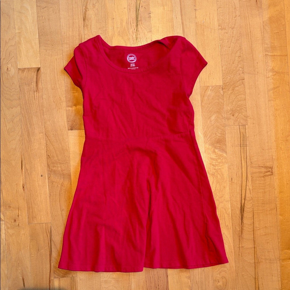 Wonder Nation Red Casual Kids Dress